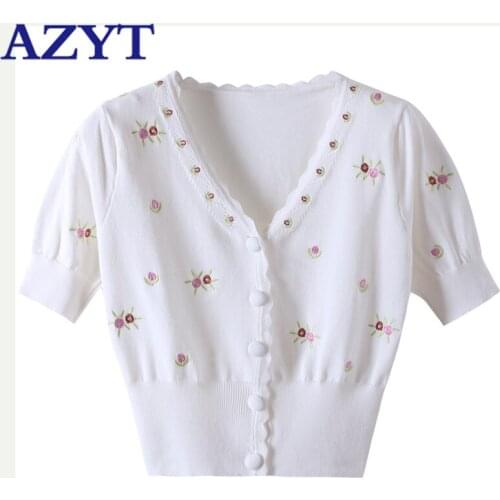 Женские укороченные футболки AZYT China At AliExpress