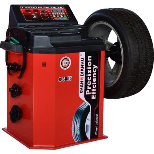 1PC Car Balancing Machine S-6605 Tire Dynamic Balancer Machine Automatic Wheel Rim Dynamic Balance Tools Device 220V