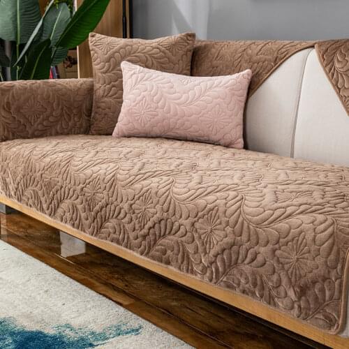 Velvet Sofa Cover European Universal Sofa Towel Cover Slip Resistant Couch Cover Sofa Towel for Living Room Decor