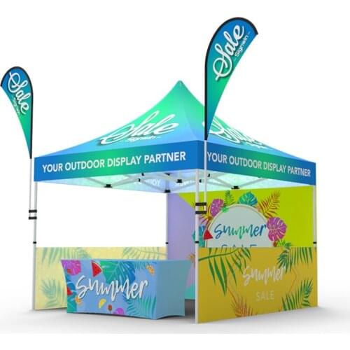 Free Shipping!10x10ft Custom Pop Up Event Canopy Tent Kit