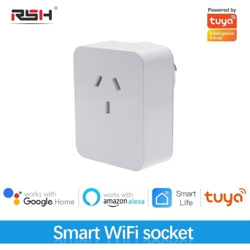 RSH Smart Socket WiFi Wireless Control Switches Application / Voice / Timing remote control AU Plug Works With Alexa Google Home