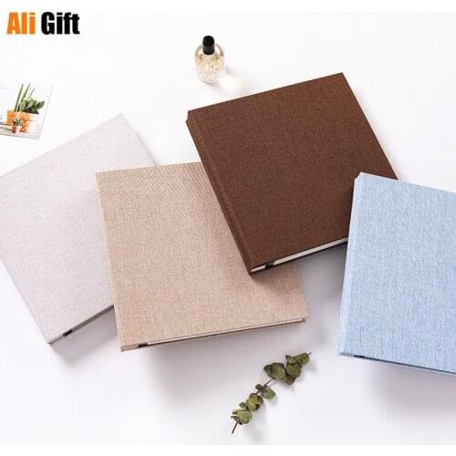 New Linen 12/18 Inch DIY Photo Album Lovers Birthday Gift Wedding Baby Ablum Scrapbook Paper Crafts Albums Sticky Craft Stickers
