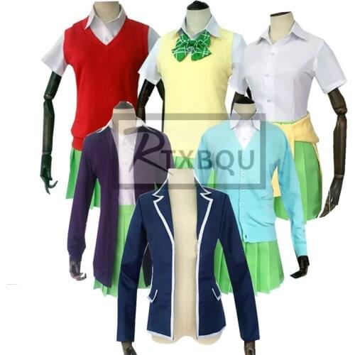 Anime Gotoubun no Hanayome Cosplay Costume The Quintessential Quintuplets Girl School Uniform