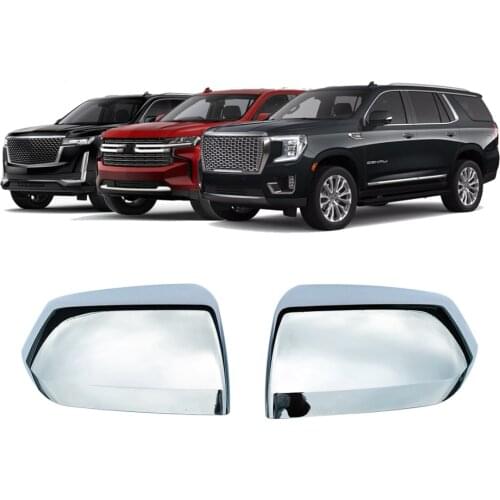 Rearview Side Mirror Cover Cap For 2020 2021 Chevrolet Tahoe Suburban Car Accessories ABS 2PCS