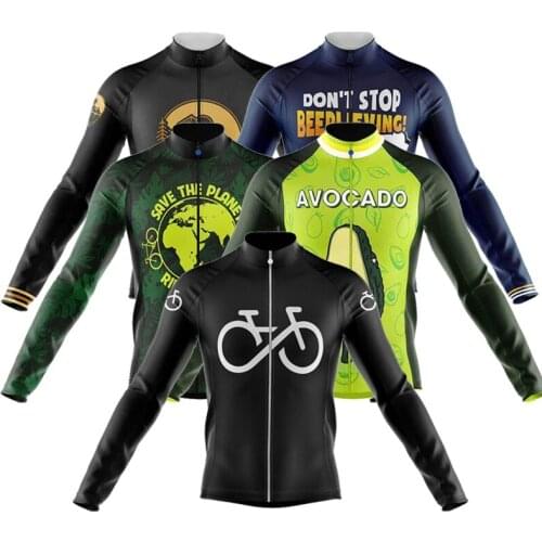 Pro Team Summer Cycling Jersey Men Long Sleeve Sportwear Bicycle Shirt Mtb Bike Clothes Cyclist Jacket Koszulka Rowerowa Meska