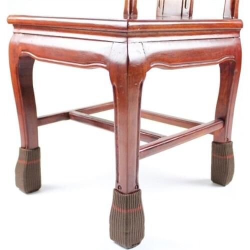 New Chair Cover Leg Cap Gloves 4pcs Floor Protection Knitting Socks Anti-slip Table Furniture Feet Sleeve Cover Protectors