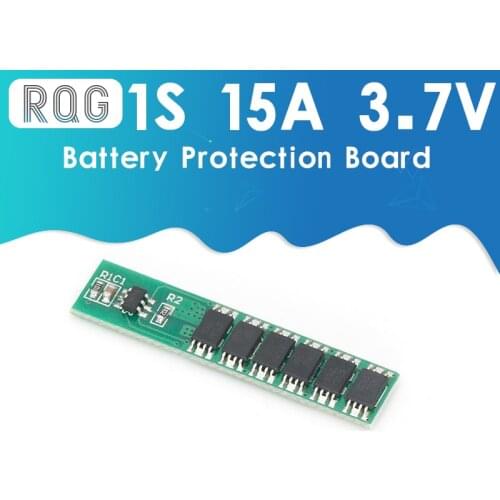 1S 15A 3.7V Li-ion 6MOS BMS PCM Battery Protection Board PCM for 18650 Lithium Lion Battery