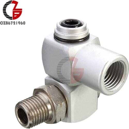 Swivel Air Connector 1/4'' BSP Standard Fitting Universal Joint Tool Dia 12mm