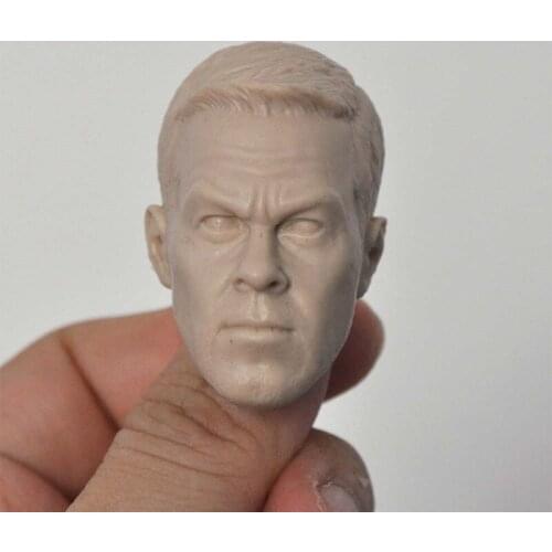Blank 1/6 Scale Marky Mark Head Sculpt Unpainted Fit 12" Figure