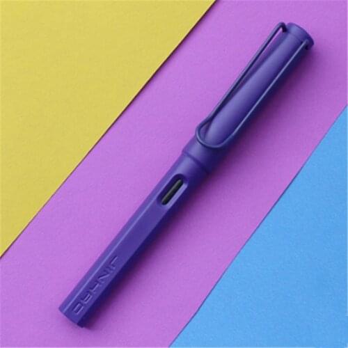 Luxury Quality 5pcs ink Blue set Jinhao Purple Colour Student office EF Nib fountain pen School Supplies Writing Pens stationery