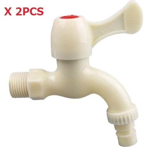 G1/2 Plastic Washing Machine Faucet Explosion-proof Anti-cracking Drip Water Does Not Leak Fast Open Tap 2PCS