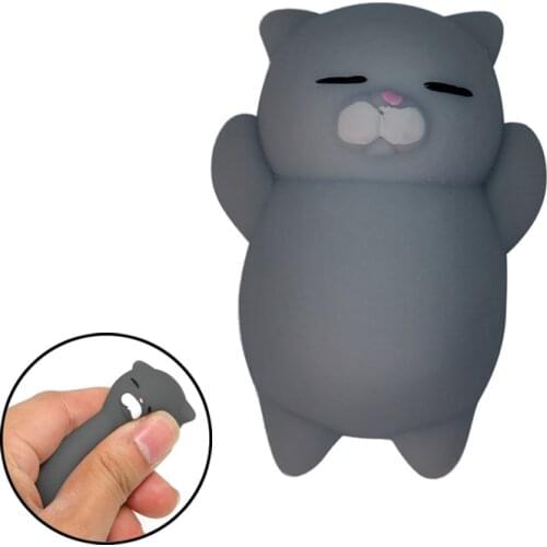 Squishy Anti Stress Ball Mini Change Color Cute Cat Squeeze Rising Abreact Soft Sticky Stress Relief Funny Gift Toys Squishies