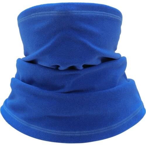 Windproof Outdoor Fleece Warm Bandana Buffs Solid Color Face Mask Scarf Sun UV Neck Warmer Shield Men Women Winter Mascarillas