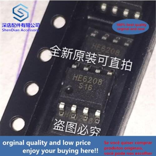 10pcs 100% orginal and new HE6208 SOP8 HE6208-S16 best qualtiy