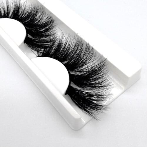 25mm Mink Eyelashes 10 Pairs Wholesale Price 3D Full Strip Eyelash Fluffy Lashes Custom Packaging