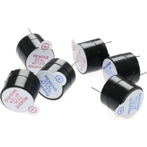 3V/5V/12V Active Buzzer Kit Magnetic Long Continous Beep Tone Alarm Ringer 12x9.5mm Mini Active Piezo Buzzers Fit For Arduino