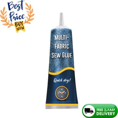 50ml Multifunctional Sew Glue Liquid Sewing Solution Kit Fast Tack Dry Universal Fabric Sewing Glue Needle Thread Repair Glue