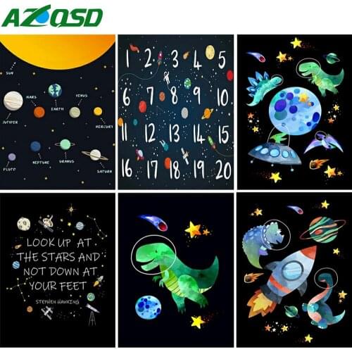 AZQSD 5D DIY Diamond Painting universe Girl Handicraft Diamond Embroidery Landscape Mosaic Full Kits Home Decoration