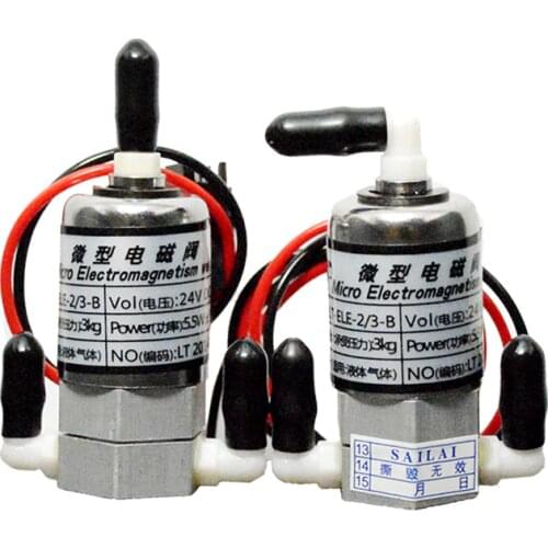 Free Shipping 3pcs LETOP Allwin Myjet Solvent Large Format Printer Ink Valve Solenoid 24V 3 Way Valve Printer