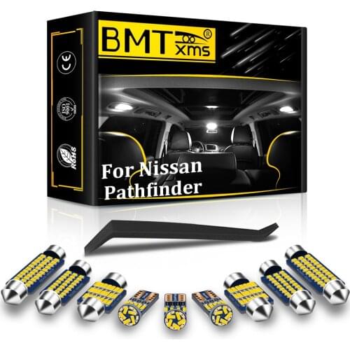 BMTxms Canbus Vehicle LED Interior Dome Map Light Kit Car Lamp Accessories For Nissan Pathfinder WD21 R50 R51 R52 1986-2020