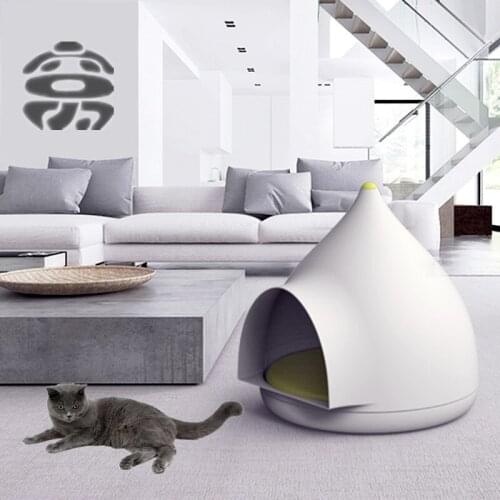 Water drip shape Large cat bed house closed pet house for 4 seasons teddy puppy home cat kennel pet bed luxury pet products