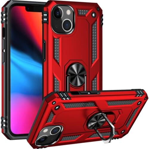 Case For iPhone 13 Pro Max Car Magnetic Finger Ring Armor Cover For iPhone 13 Mini iPhone13 Stand Bumper Holder Funda Cases