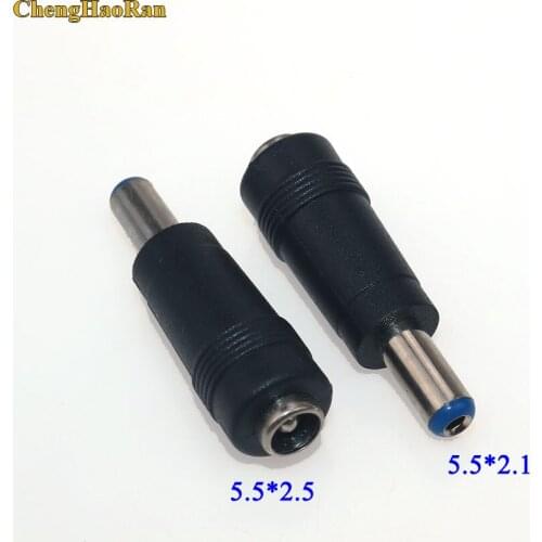ChengHaoRan 1pcs 5.5*2.5 mm female to 5.5*2.1 mm male DC Power Connector Adapter Laptop