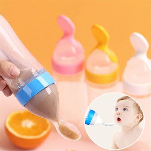 Baby Spoon Bottle Feeder Dropper Silicone Spoons for Feeding Medicine Kids Toddler Cutlery Utensils Children Accessories Newborn