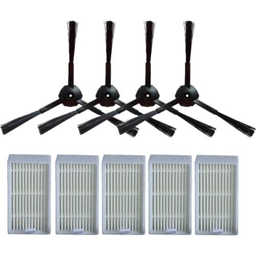 6PCS Sponge Hepa Filter 4PCS Side Brush Robot Vacuum Cleaner Parts For Chuwi ilife V55 V50 V5 V5s V3 V3s V50 pro X5 Accessories