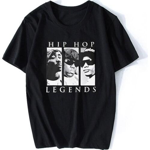Hip Hop Legend Tupac 2Pac T-Shirt Printing Black Cotton T-shirt High Way To Hell Music Cool Vintage T Shirt Camisetas Hombre