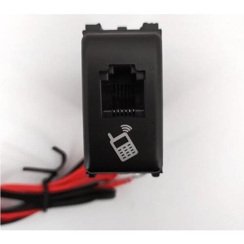 For Nissan Patrol Car radio microphone adapter socket car hand microphone hole socket 6 core