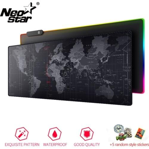 NEO STAR Gaming Mouse Large Mouse Pad Gamer Old World Map Notebook Computer Mousepad Mats Office Desk Resting Surface Mat Game