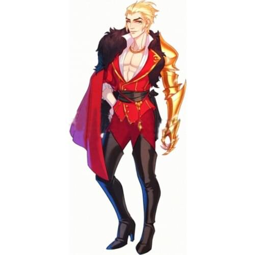 Game The Arcana Lucio Red Cosplay Costume Custom Made L320