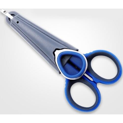Multifunction Stainless Steel Fishing Scissors with Decoupling Device Hook Picker Special Scissors for Fishing Box