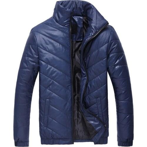 New 2018 Men Parka Coats Brand Mens Winter Jacket Warm Jacket 5XL Casual Men Cotton Padded Jacket Male Clothing