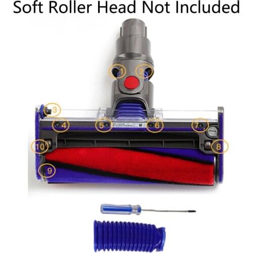 For Dyson V6 V7 V8 V10 V11 DC74 Soft Velvet Roller Suction Blue Hose Replacement For Home Cleaning Vacuum Cleaner Accessories