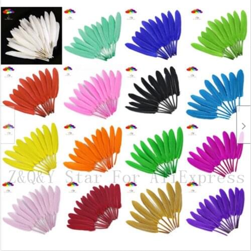 Natural 10-15CM (4-6 inches) duck feather dyeing 10-100 DIY craft jewelry jewelry decoration accessories feather