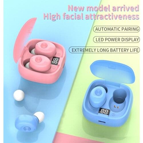 WIN HOW Earphones Tws Mini Auto Charging Box Sports Handsfree Wireless Bluetooth 5.0 Double Headset Universal Fashion Ear Buds