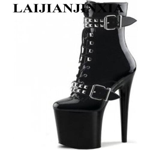 New Arrival Boots Botas Mujer Fashion Sexy Ladies Bottom High Heel Platform Ankle Boots Women Party Boots