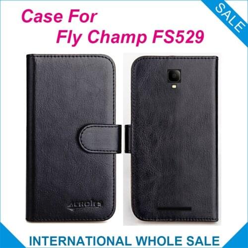 Original! Fly Champ FS529 Case ,6 Colors High Quality Leather Exclusive Case For Fly Champ FS529 Cover Phone Bag Tracking