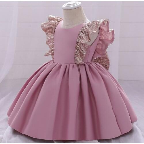 Baby Girls Dress Newborn Backless Big Bow Princess Dresses For Baby 1st Year Birthday Dress Christmas Costume Infant Party Dres