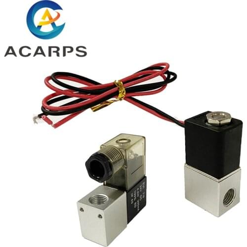 12V DC 2 Way Pneumatic Aluminum Electric Solenoid Valve 2V025-08 Normally Closed Fast Response for Air Gas Water N/C