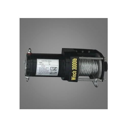 3000lbs12V-24V Portable Copper Core Motor Winch Power Recovery Winch Cable Puller Winch Kit ATV Winch Trailer Truck Truck