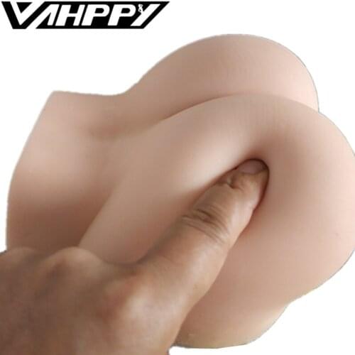 1kg Realistic Ass Male Masturbator Real Vagina Anal Pussy Masturbation Sucking Cup Soft Masturbators Sex Doll Toys for Adult Men