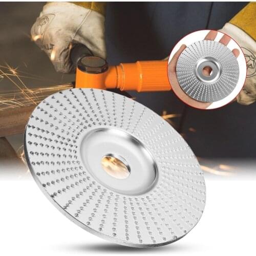 JUSTINLAU Flat 100x16mm Golden Chrome Wood Carving Disc Grinding Wheel Sanding Abrasive Disc for Angle Grinder