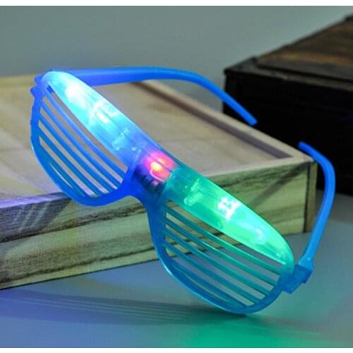 Light Up Glow Shutter Glasses LED Shades Flashing luminous Wedding Hen Night Fancy Dress Concert Cheer atmosphere props gift