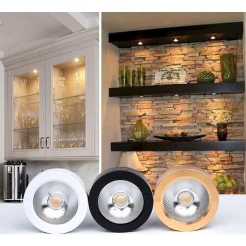 LED downlight Surface mounted ROUND panel light 3W 5W 7W 10W 15W AC220-240V for Bedroom,Cloakroom,Wine cabinet,Display window