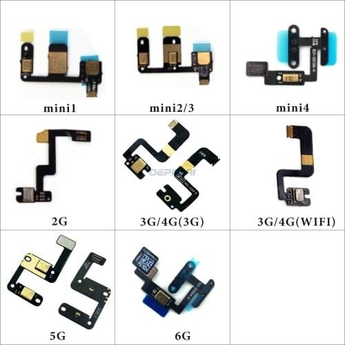 Microphones Inner MIC Flex Cable Ribbon Replacement Parts For iPad 5 6 air mini 4 2 3 4 mini 1 mini 2