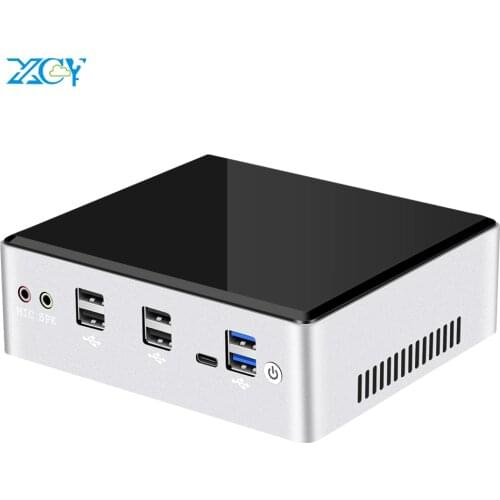 Mini PC Intel Core i7 10510U 2*DDR4 M.2 SSD NVMe Windows 10 Linux Dual-Band WiFi HDMI-Compatible DP 4K 60Hz USB-C 2*Ethernet