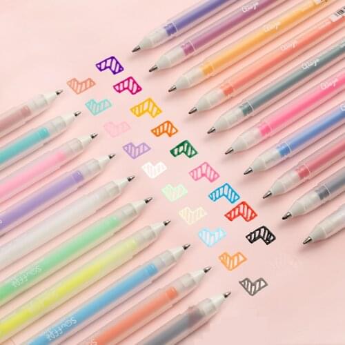 Japan Sakura Gel Pen Set 3D Jelly Pen Bright Souffle Series Drawing Pens Gel Ink Glitter Decoration Stationary DIY Supplies